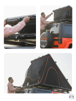 Tente de toit durable pour aventures en couple