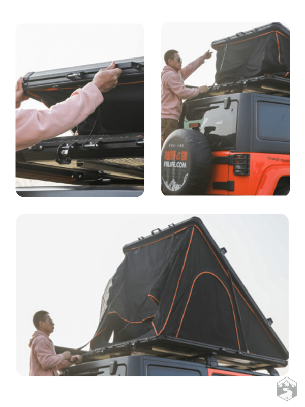 Tente de toit durable pour aventures en couple