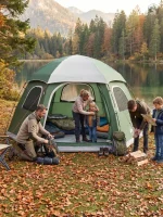 Tente familiale pour 6 personnes en pleine nature