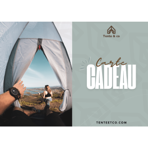 Carte cadeau Tente & Co pour des aventures en plein air