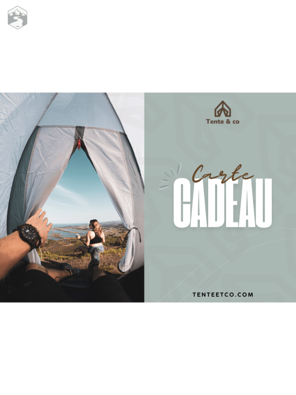 Carte cadeau Tente & Co pour des aventures en plein air