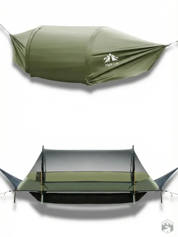 Hamac tente suspendu avec design pratique et compact