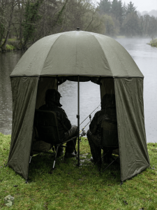 Tente de pêche avec parapluie intégré pour la protection