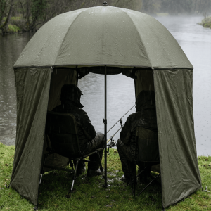 Tente de pêche avec parapluie intégré pour la protection