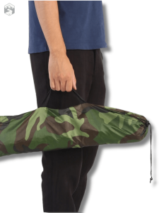Tente de camping camouflage pour aventuriers solitaires