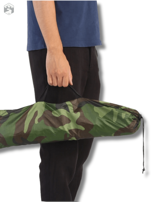 Tente de camping camouflage pour aventuriers solitaires