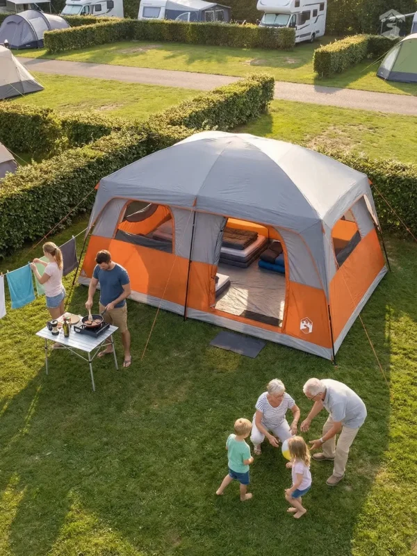 Tente familiale pour 10 personnes, idéale pour le plein air