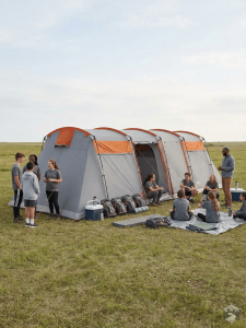 Tente spacieuse pour camping en famille