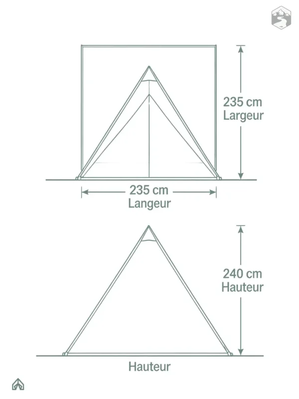Solution de camping gonflable pour couples ou amis