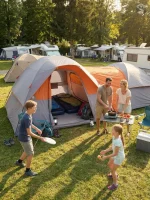 Tente familiale 4 places, idéale pour le camping