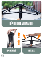 Tente 2 places avec installation rapide et simple