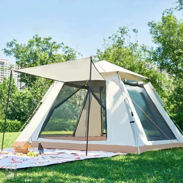 Tente de camping 3 places avec système rapide