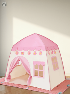 Tente enfant en forme de cabane, idéale pour l'imagination