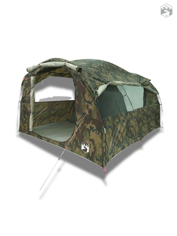 Tente camouflage 6 personnes en extérieur