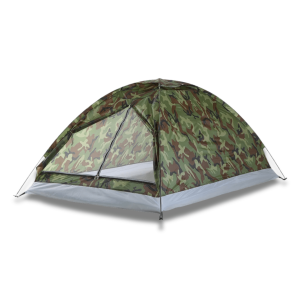 Tente camouflage 2 places pour le camping et les activités en plein air