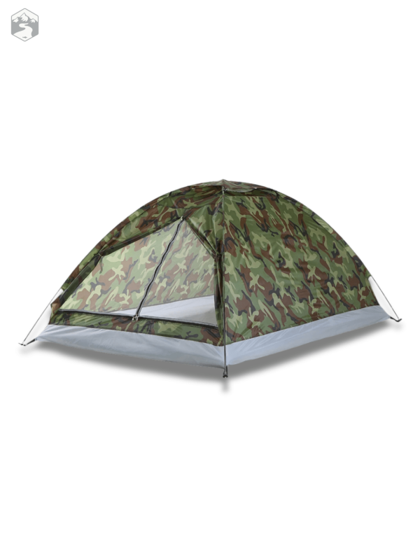 Tente camouflage 2 places pour le camping et les activités en plein air