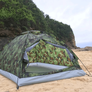 Tente 2 places avec design camouflage pour une discrétion optimale