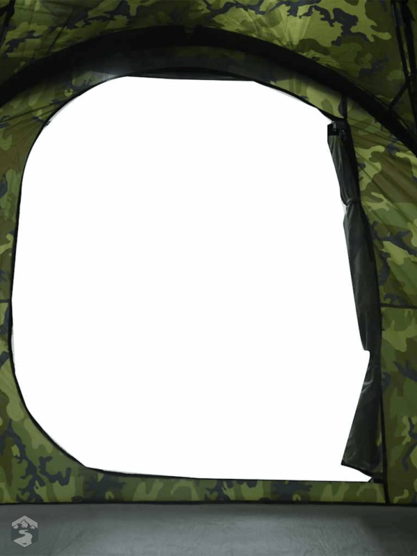 Tente de camping avec motif camouflage