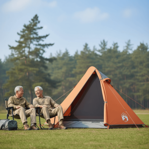 Tente ventilée pour deux personnes, parfaite pour le camping