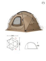Tente légère pour camping en famille ou entre amis