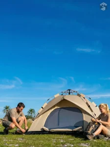 Tente pour 4 personnes, facile à ouvrir