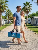 Tente dôme pour camping avec espace suffisant