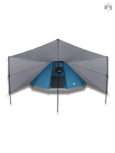 Tente de camping tipi avec espace de vie confortable