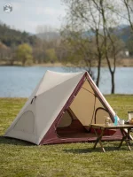 Tente légère pour deux personnes en camping