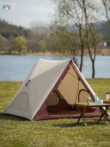 Tente légère pour deux personnes en camping