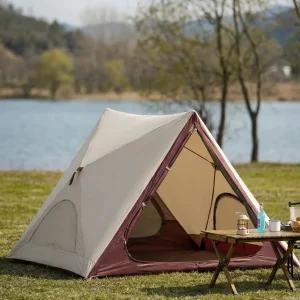 Tente légère pour deux personnes en camping