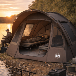 Tente de camping pour deux personnes en milieu naturel