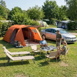 Tente spacieuse pour 4 personnes, parfaite pour le camping