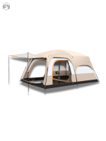 Tente de camping 4 places avec 2 chambres spacieuses