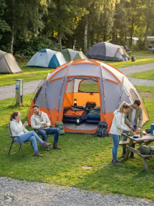 Tente légère et spacieuse pour le camping