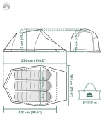 Tente 3 places pour camping estival