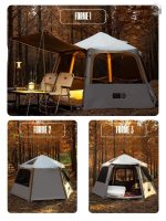 Tente familiale pour escapades en plein air