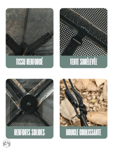Abri mobile pour 4 aventuriers en pleine nature