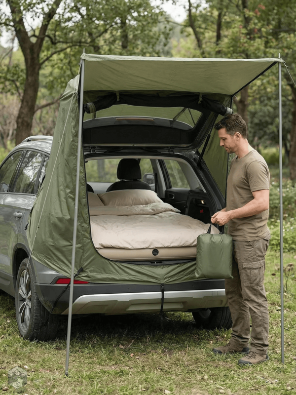 Tente de coffre facile à installer pour voyages pratiques