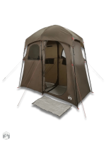 Douches extérieures avec tente de camping