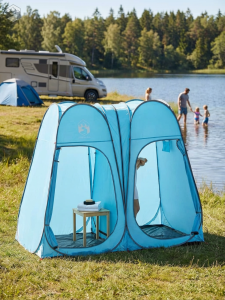 Tente de douche pop-up pour usage familial