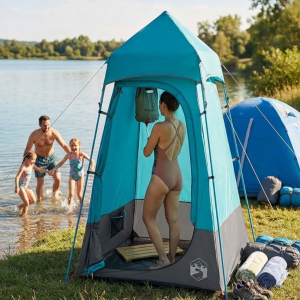 Tente de douche pour camping et activités en extérieur