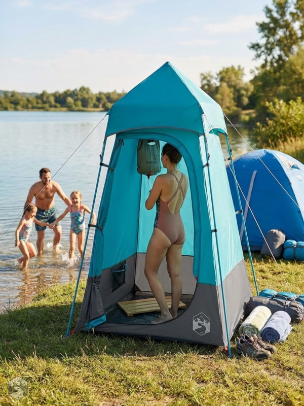 Tente de douche pour camping et activités en extérieur