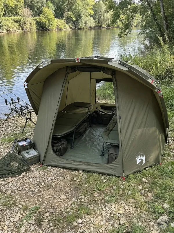 Tente spacieuse pour pêcheurs à la carpe