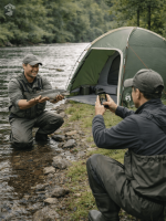 Tente de pêche spacieuse et facile à monter