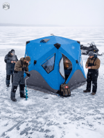 Tente de pêche résistante pour les sorties hivernales