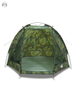 Abri de pêcheur avec motif camouflage