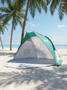 Abri de plage compact pour deux adultes
