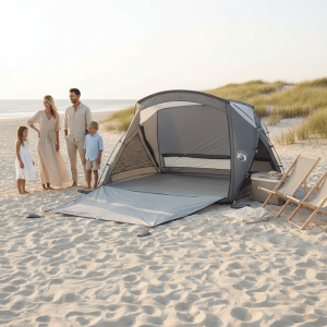 Tente de plage spacieuse pour adultes, modèle XL