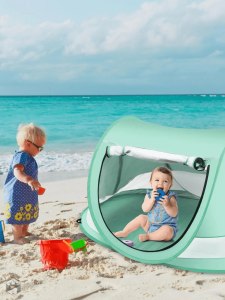 Tente de plage pour bébé, design léger et facile à transporter