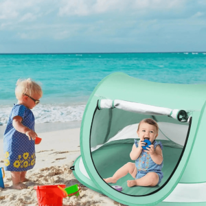Tente de plage pour bébé, design léger et facile à transporter